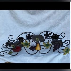 Celebrating Home Sonoma Villa Centerpiece Deluxe metal 3 candle holder NEW